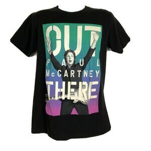 Paul McCartney Out There 2014 Concert Tour T Shirt Medium Dallas Texas Black
